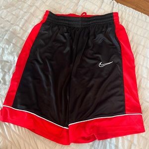 Nike red and black basketball short